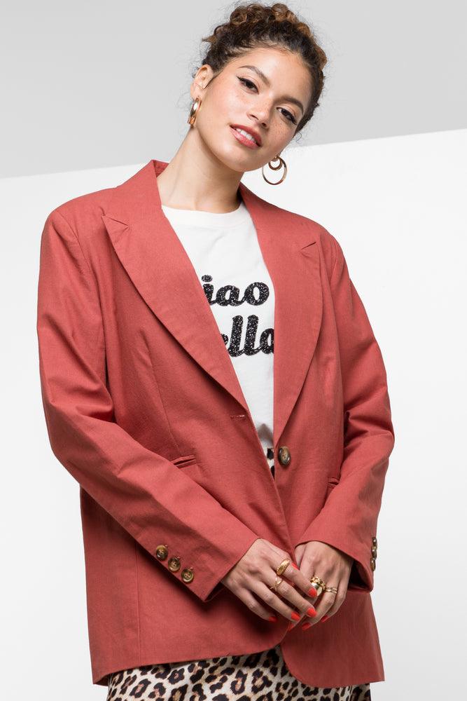Plus Size Women's Ruffled Blazers in Pink for a Girly and Fashionable Look Single Breasted Blazer Dark Pink Plus Size Women's Ruffled Blazers in Pink for a Girly and Fashionable Look Single Breasted Blazer Dark Pink