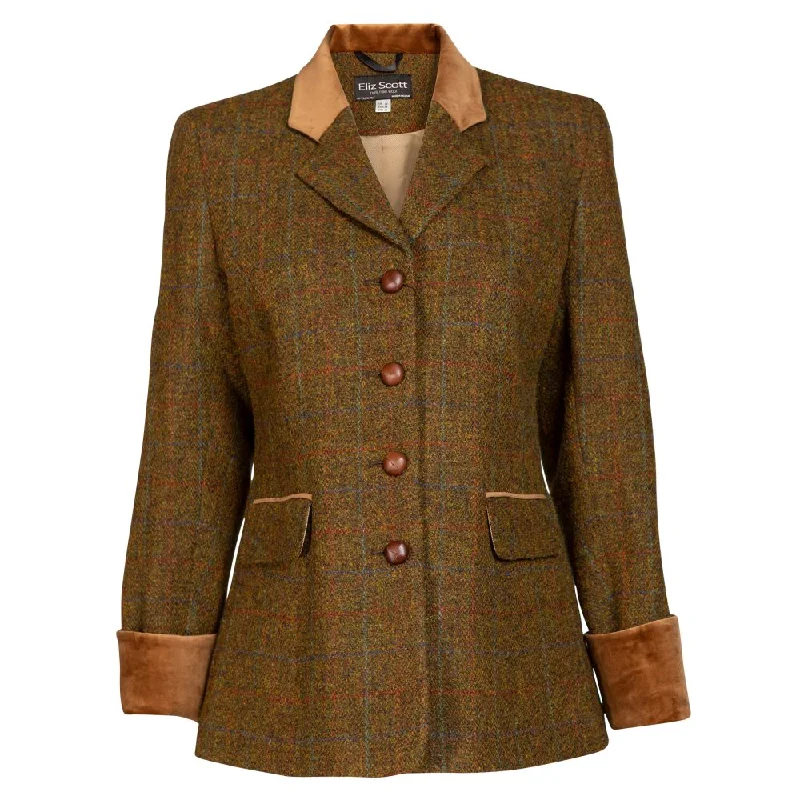 Women's windbreaker jackets with adjustable hoods for windy days Women's Harris Tweed Jacket - Maggie - Brown Check Women's windbreaker jackets with adjustable hoods for windy days Women's Harris Tweed Jacket - Maggie - Brown Check