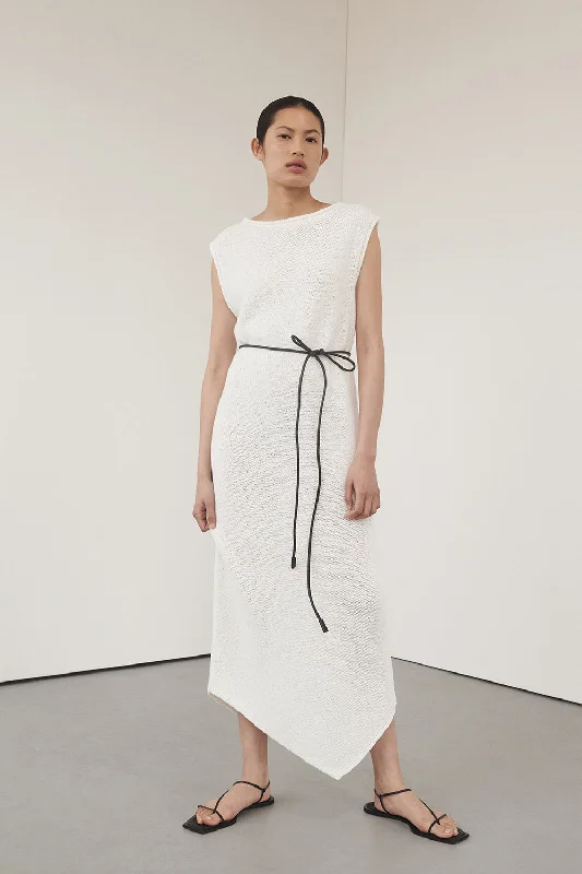 Short Sleeve Women's Cashmere Sweater Dresses in Pastel Hues ALTHEA OFF WHITE MIDI DRESS Short Sleeve Women's Cashmere Sweater Dresses in Pastel Hues ALTHEA OFF WHITE MIDI DRESS