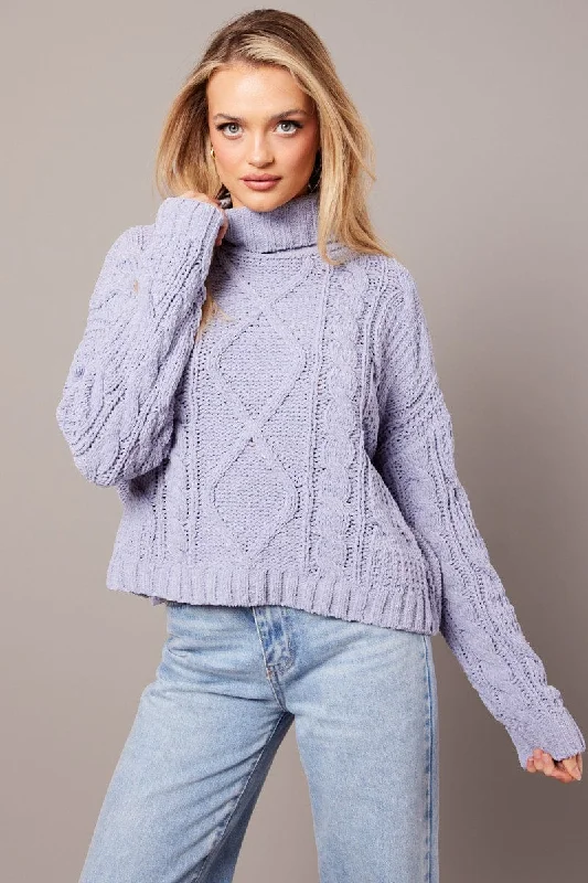 Women's Faux Fur Trimmed Sweater Co - ords in Brown for a Luxurious Winter Look Blue Cable Knit Jumper High Neck Women's Faux Fur Trimmed Sweater Co - ords in Brown for a Luxurious Winter Look Blue Cable Knit Jumper High Neck