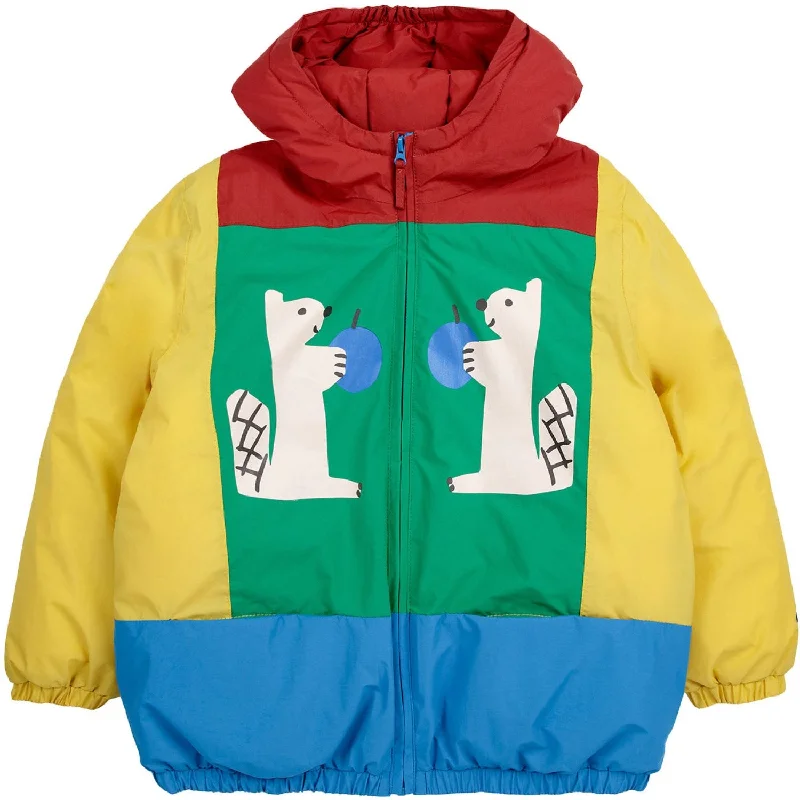 Women's winter coats with detachable hoods Bobo Choses Multicolor Hungry Squirrel Color Block Anorak Women's winter coats with detachable hoods Bobo Choses Multicolor Hungry Squirrel Color Block Anorak