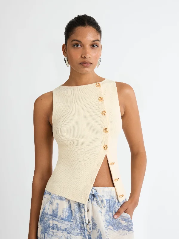 Women's Sparkle - Yarn Sweater Co - ords in Silver for a Shimmery and Eye - Catching Style CLEMENT KNIT TOP Women's Sparkle - Yarn Sweater Co - ords in Silver for a Shimmery and Eye - Catching Style CLEMENT KNIT TOP