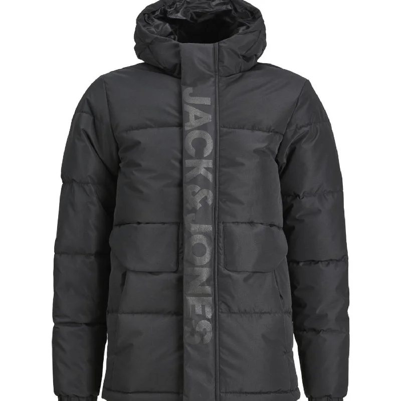 Women's winter coats with fleece - lined hoods Jack & Jones Junior Black Cospeed Puffer Jacket Women's winter coats with fleece - lined hoods Jack & Jones Junior Black Cospeed Puffer Jacket