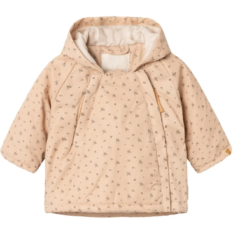 Hooded windproof winter coats for active women Lil'Atelier Rugby Tan Aop Gerda Loose Jacket AOP Hooded windproof winter coats for active women Lil'Atelier Rugby Tan Aop Gerda Loose Jacket AOP