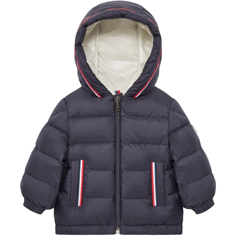Women's long - length down - filled winter coats​ Moncler Navy Merary Jacket