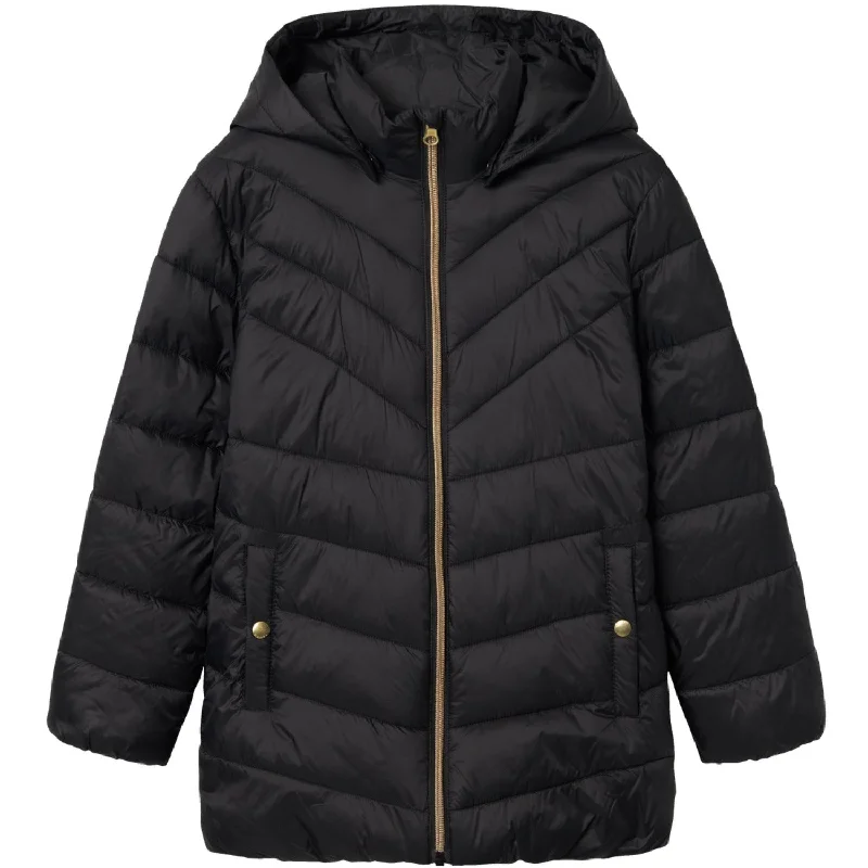 Sequined winter coats for women's evening wear​ Name It Black Monay Jacket