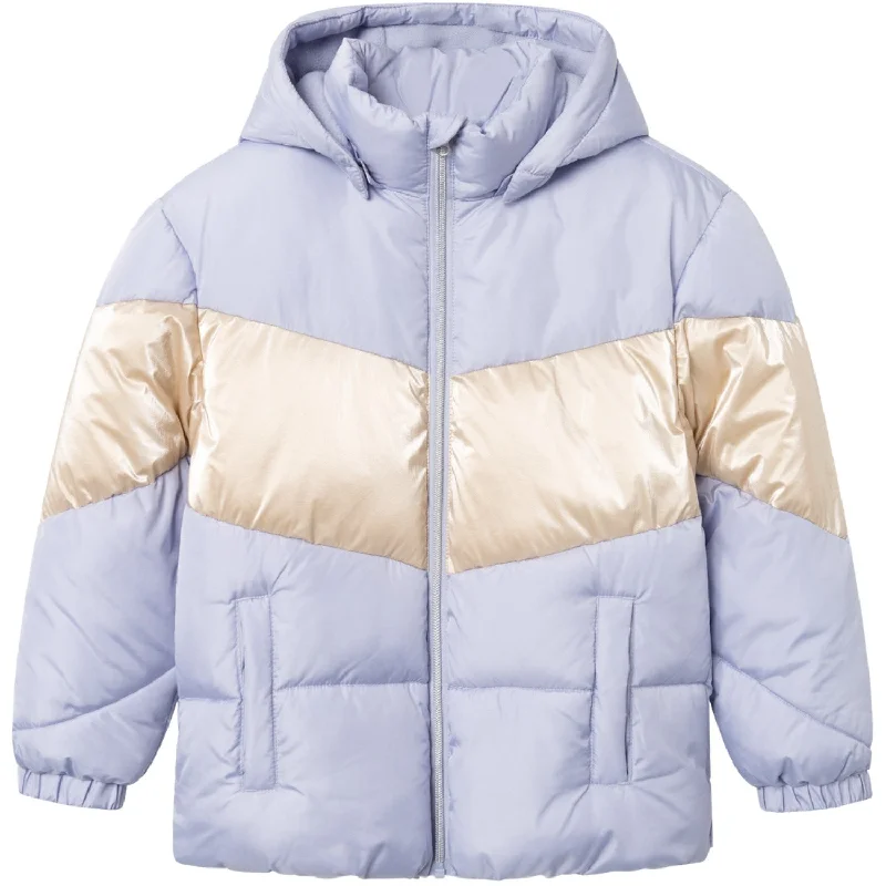Trench - style winter coats for women​ Name It Icelandic Blue Mille Puffer Jacket