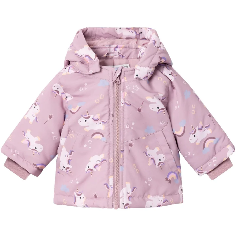 Women's winter coats with thumb holes Name It Mauve Shadows Unicorn Maxi Jacket AOP Women's winter coats with thumb holes Name It Mauve Shadows Unicorn Maxi Jacket AOP