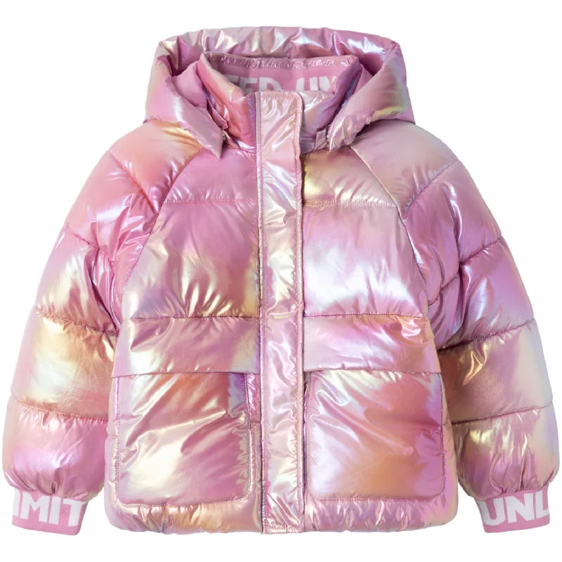 Women's slim - fit leather winter coats Name It Moonlite Mauve Malan Puffer Jacket Foil Women's slim - fit leather winter coats Name It Moonlite Mauve Malan Puffer Jacket Foil