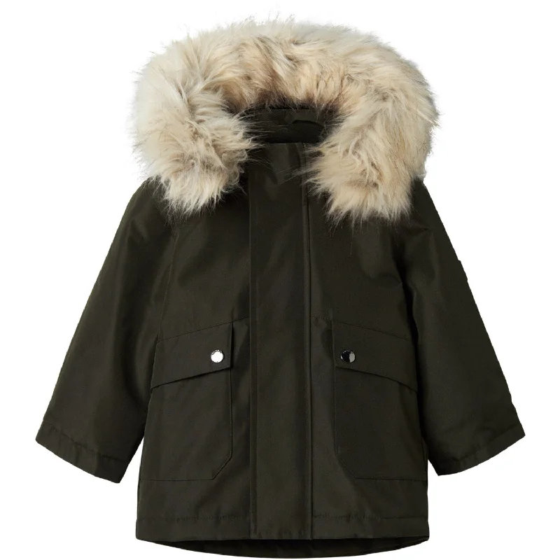 Women's lightweight down winter vests​ Name It Rosin Millo Parka Jacket Long Noos