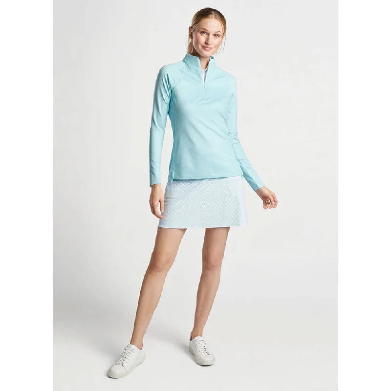 Peter Millar Women's Geo Print Raglan Sleeve Perth Layer Pullover Sweatshirt - Blue Spruce Peter Millar Women's Geo Print Raglan Sleeve Perth Layer Pullover Sweatshirt - Blue Spruce