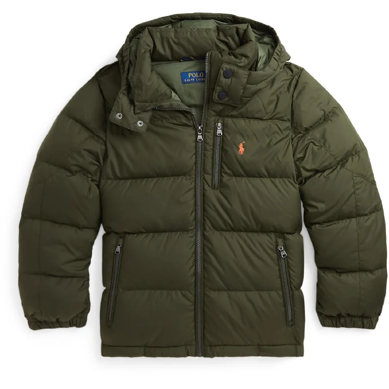 Women's winter coats with thumb holes Polo Ralph Lauren Company Olive/Orange Print El Cap Bomber Jacket Women's winter coats with thumb holes Polo Ralph Lauren Company Olive/Orange Print El Cap Bomber Jacket