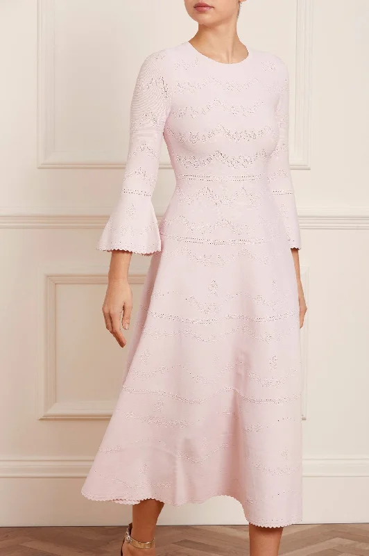 V - Neck Women's Ribbed Sweater Dresses with Belt for a Defined Waist Pretty Pointelle Knit Ankle Gown V - Neck Women's Ribbed Sweater Dresses with Belt for a Defined Waist Pretty Pointelle Knit Ankle Gown