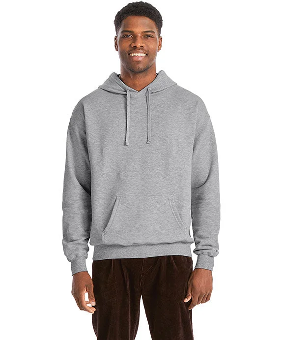 RS170 - Hanes Adult Perfect Sweats Pullover Hooded Sweatshirt | Light Steel