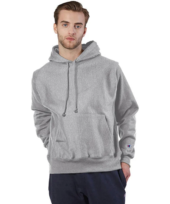S1051 - Champion Reverse Weave® Pullover Hooded Sweatshirt | Oxford Grey