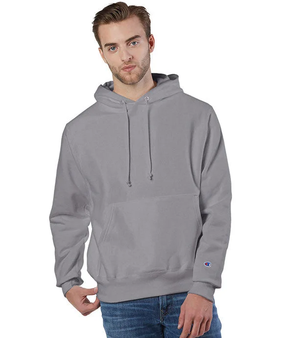 S1051 - Champion Reverse Weave® Pullover Hooded Sweatshirt | Stone Grey