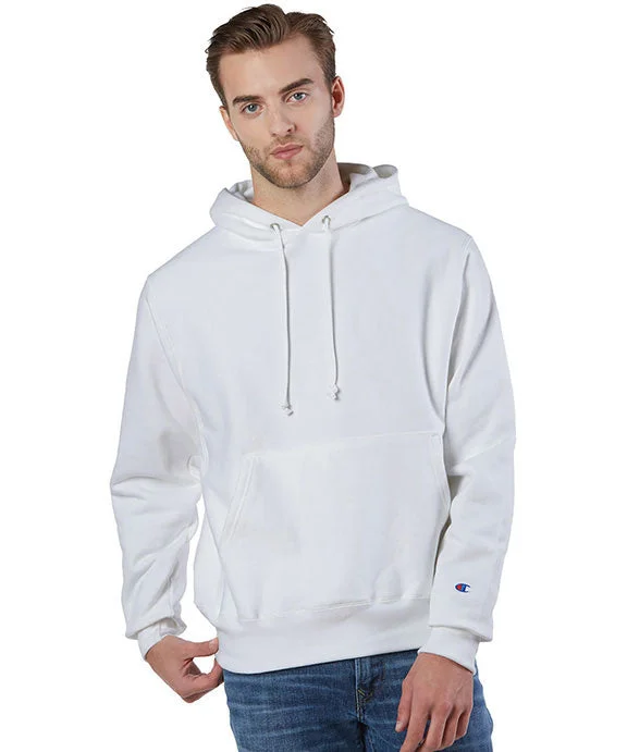S1051 - Champion Reverse Weave® Pullover Hooded Sweatshirt | White