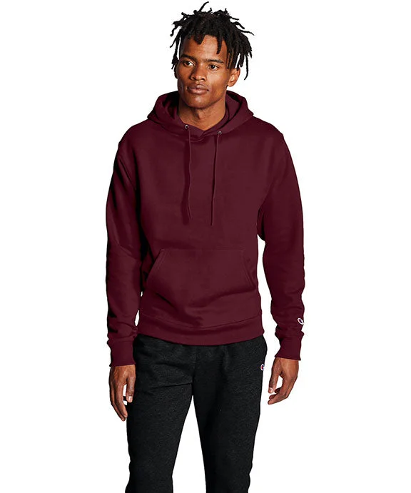 S700 - Champion Adult Double Dry Eco® Pullover Hooded Sweatshirt | Maroon