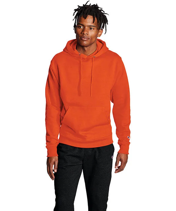 S700 - Champion Adult Double Dry Eco® Pullover Hooded Sweatshirt | Orange