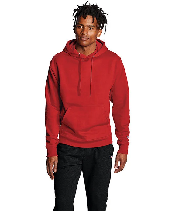 S700 - Champion Adult Double Dry Eco® Pullover Hooded Sweatshirt | Scarlet