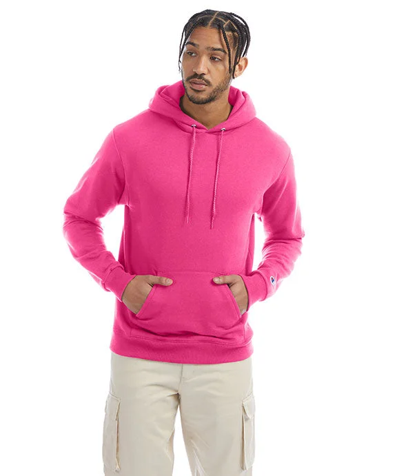 S700 - Champion Adult Double Dry Eco® Pullover Hooded Sweatshirt | Wow Pink