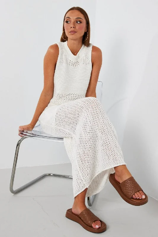 Women's Sparkle - Yarn Sweater Co - ords in Silver for a Shimmery and Eye - Catching Style White Knit Skirt Midi Crochet Women's Sparkle - Yarn Sweater Co - ords in Silver for a Shimmery and Eye - Catching Style White Knit Skirt Midi Crochet