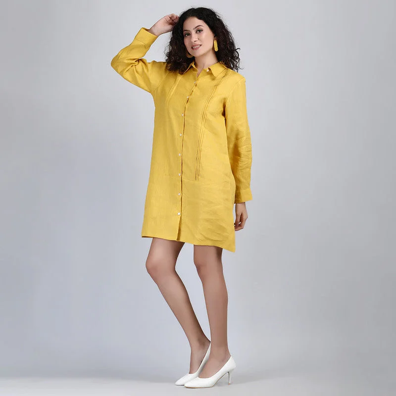 Shift Women Dress with a Simple and Classic Design for Everyday Wear Shift Women Dress with a Simple and Classic Design for Everyday Wear Pure Linen Mini Shirt Dress | Mustard Shift Women Dress with a Simple and Classic Design for Everyday Wear Shift Women Dress with a Simple and Classic Design for Everyday Wear Pure Linen Mini Shirt Dress | Mustard