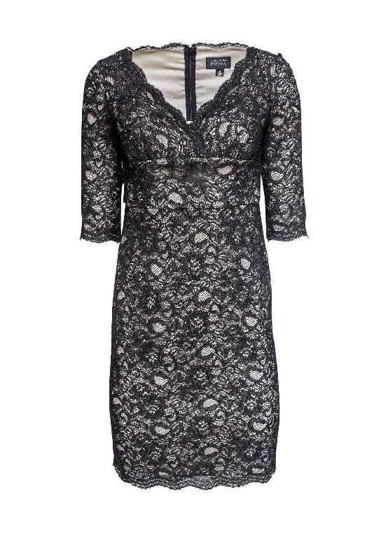 Halter Neck Women Dress to Show Off the Shoulders and Neckline Halter Neck Women Dress to Show Off the Shoulders and Neckline Adrianna Papell - Black Lace Overall Bodycon Dress Sz 2