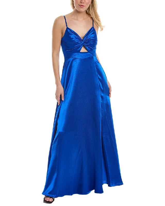 Plus Size Women Dress with a Flattering A - Line Cut for Comfort and Style Plus Size Women Dress with a Flattering A - Line Cut for Comfort and Style Aidan Mattox Satin V-Neck Sleeveless Gown Plus Size Women Dress with a Flattering A - Line Cut for Comfort and Style Plus Size Women Dress with a Flattering A - Line Cut for Comfort and Style Aidan Mattox Satin V-Neck Sleeveless Gown