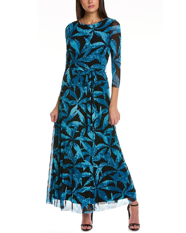 Long - Sleeve Women Dress in Velvet for a Luxurious Winter Look Long - Sleeve Women Dress in Velvet for a Luxurious Winter Look Anne Klein Mesh Maxi Dress
