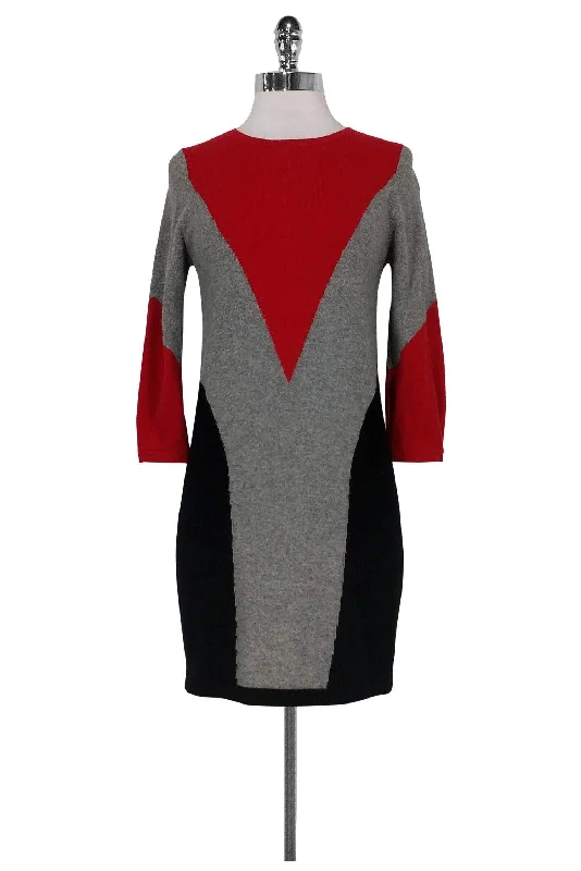 Pleated Women Dress with a Timeless and Elegant Texture Pleated Women Dress with a Timeless and Elegant Texture Autumn Cashmere - Red, Grey & Black Dress Sz XS Pleated Women Dress with a Timeless and Elegant Texture Pleated Women Dress with a Timeless and Elegant Texture Autumn Cashmere - Red, Grey & Black Dress Sz XS