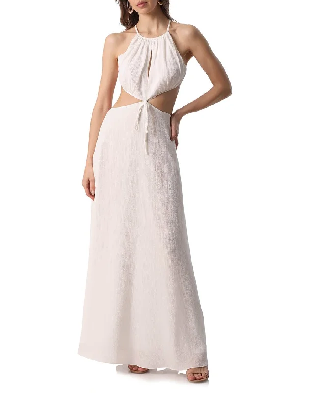 Off - the - Shoulder Women Dress for a Romantic and Feminine Look Off - the - Shoulder Women Dress for a Romantic and Feminine Look Avec Les Filles Halter Cutout Maxi Dress