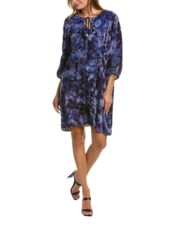 Strapless Women Dress with a Built - in Bra for Comfort and Support Strapless Women Dress with a Built - in Bra for Comfort and Support Azure Velvet Relaxed Dress In Multi