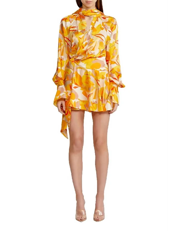 Sheath Women Dress with a Tailored Fit for a Professional Look Sheath Women Dress with a Tailored Fit for a Professional Look Bradley Dress In Golden Abstract
