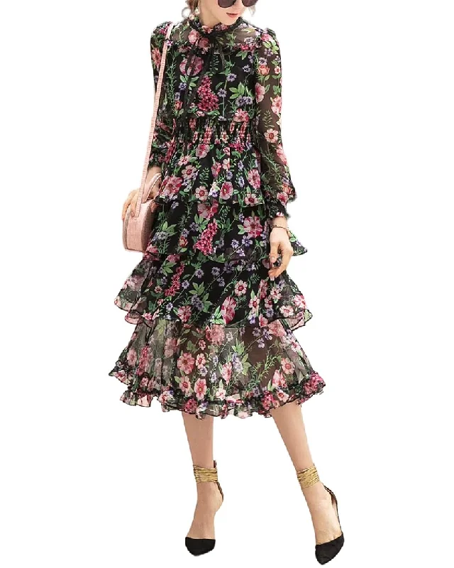 Plus Size Women Dress with a Flattering A - Line Cut for Comfort and Style Plus Size Women Dress with a Flattering A - Line Cut for Comfort and Style BURRYCO Dress