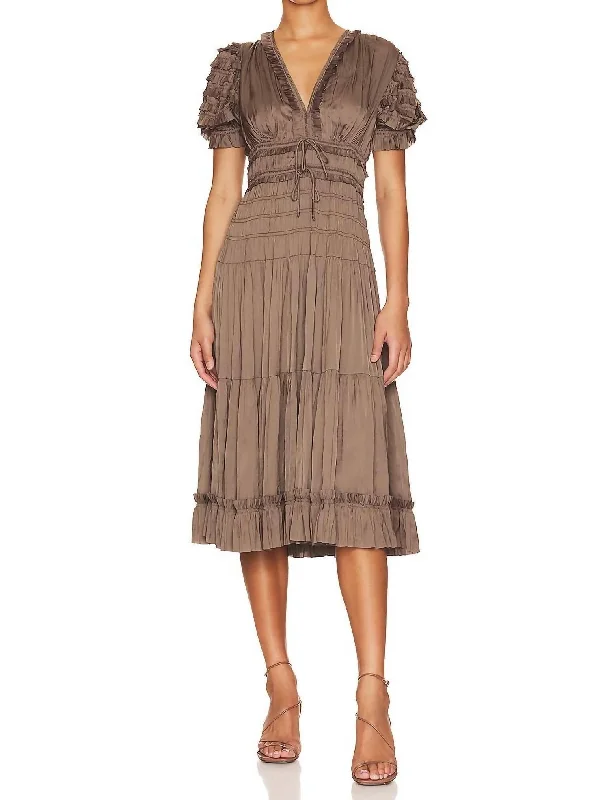 Pleated Women Dress with a Timeless and Elegant Texture Pleated Women Dress with a Timeless and Elegant Texture Carine Dress In Mica Pleated Women Dress with a Timeless and Elegant Texture Pleated Women Dress with a Timeless and Elegant Texture Carine Dress In Mica