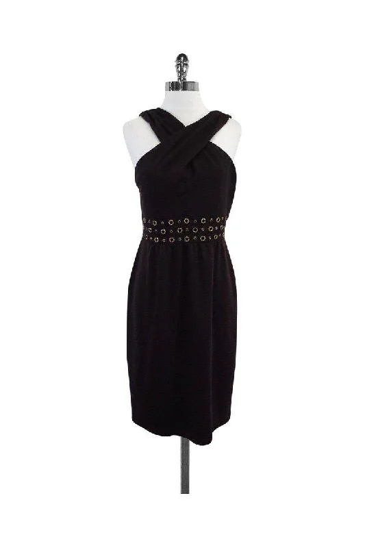 Long - Sleeve Women Dress in Velvet for a Luxurious Winter Look Long - Sleeve Women Dress in Velvet for a Luxurious Winter Look David Meister - Brown & Gold Grommet Waistband Dress Sz 6 Long - Sleeve Women Dress in Velvet for a Luxurious Winter Look Long - Sleeve Women Dress in Velvet for a Luxurious Winter Look David Meister - Brown & Gold Grommet Waistband Dress Sz 6
