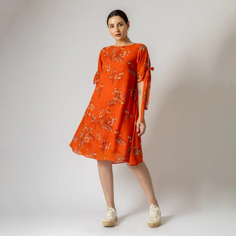 Empire Waist Women Dress to Accentuate the Bust and Conceal the Waist Empire Waist Women Dress to Accentuate the Bust and Conceal the Waist Floral Printed Dress for Women | Recycled Poly Chiffon | Multicolour Empire Waist Women Dress to Accentuate the Bust and Conceal the Waist Empire Waist Women Dress to Accentuate the Bust and Conceal the Waist Floral Printed Dress for Women | Recycled Poly Chiffon | Multicolour