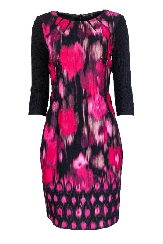 Plus Size Women Dress with a Flattering A - Line Cut for Comfort and Style Plus Size Women Dress with a Flattering A - Line Cut for Comfort and Style Elie Tahari - Black & Pink Ikat Sheath Dress Sz 8 Plus Size Women Dress with a Flattering A - Line Cut for Comfort and Style Plus Size Women Dress with a Flattering A - Line Cut for Comfort and Style Elie Tahari - Black & Pink Ikat Sheath Dress Sz 8