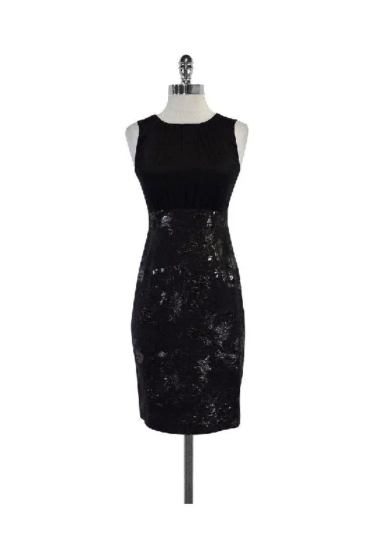Shift Women Dress with a Simple and Classic Design for Everyday Wear Shift Women Dress with a Simple and Classic Design for Everyday Wear Elie Tahari - Black Jacquard Sleeveless Dress Sz 2
