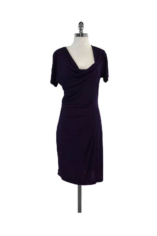 Empire Waist Women Dress to Accentuate the Bust and Conceal the Waist Empire Waist Women Dress to Accentuate the Bust and Conceal the Waist Escada - Purple Cowl Neck Short Sleeve Dress Sz 6 Empire Waist Women Dress to Accentuate the Bust and Conceal the Waist Empire Waist Women Dress to Accentuate the Bust and Conceal the Waist Escada - Purple Cowl Neck Short Sleeve Dress Sz 6