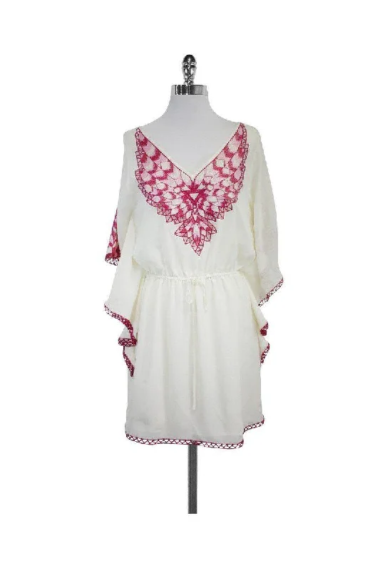 Shift Women Dress with a Simple and Classic Design for Everyday Wear Shift Women Dress with a Simple and Classic Design for Everyday Wear Faith Connexion - Cream & Pink Embroidered Dress Sz S