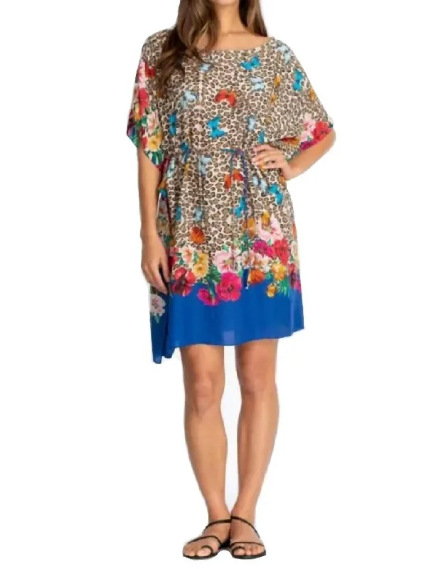 Lace - Embellished Women Dress for an Elegant and Sophisticated Appearance Lace - Embellished Women Dress for an Elegant and Sophisticated Appearance Fleur Kaftan Dress In Multi