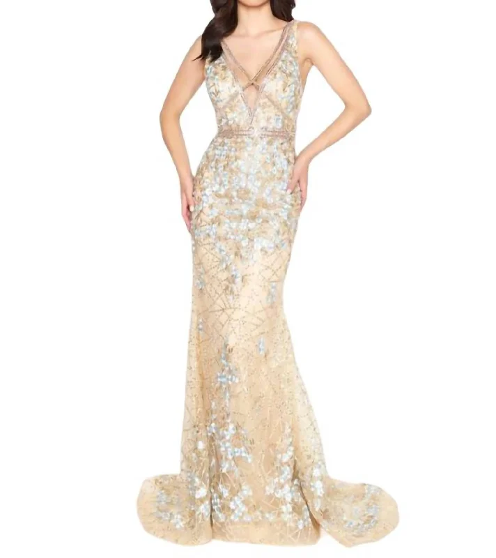 Lace - Embellished Women Dress for an Elegant and Sophisticated Appearance Lace - Embellished Women Dress for an Elegant and Sophisticated Appearance Floral Couture Gown In Gold Lace - Embellished Women Dress for an Elegant and Sophisticated Appearance Lace - Embellished Women Dress for an Elegant and Sophisticated Appearance Floral Couture Gown In Gold