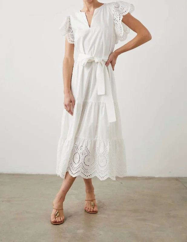 Mermaid - Style Women Dress with a Fitted Silhouette for Special Occasions Mermaid - Style Women Dress with a Fitted Silhouette for Special Occasions Gia Dress In White Mermaid - Style Women Dress with a Fitted Silhouette for Special Occasions Mermaid - Style Women Dress with a Fitted Silhouette for Special Occasions Gia Dress In White