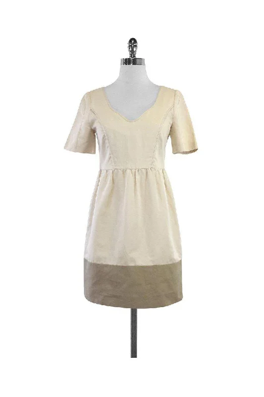 Wrap - Style Women Dress with Adjustable Fit for All Body Types Wrap - Style Women Dress with Adjustable Fit for All Body Types Hanii Y - Tan & Taupe Cotton Short Sleeve Dress Sz 4 Wrap - Style Women Dress with Adjustable Fit for All Body Types Wrap - Style Women Dress with Adjustable Fit for All Body Types Hanii Y - Tan & Taupe Cotton Short Sleeve Dress Sz 4