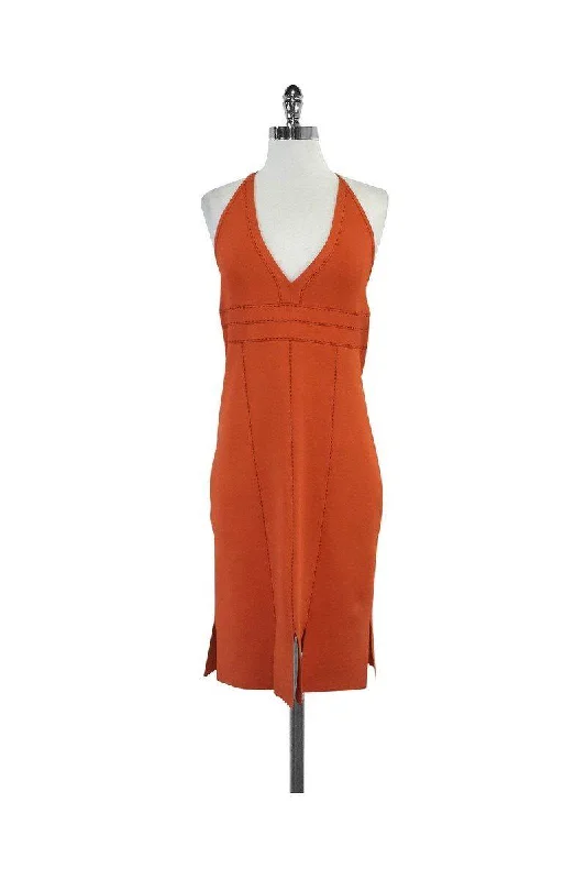 Mermaid - Style Women Dress with a Fitted Silhouette for Special Occasions Mermaid - Style Women Dress with a Fitted Silhouette for Special Occasions Herve Leger - Orange & Brown Embroidered Halter Dress Sz L Mermaid - Style Women Dress with a Fitted Silhouette for Special Occasions Mermaid - Style Women Dress with a Fitted Silhouette for Special Occasions Herve Leger - Orange & Brown Embroidered Halter Dress Sz L