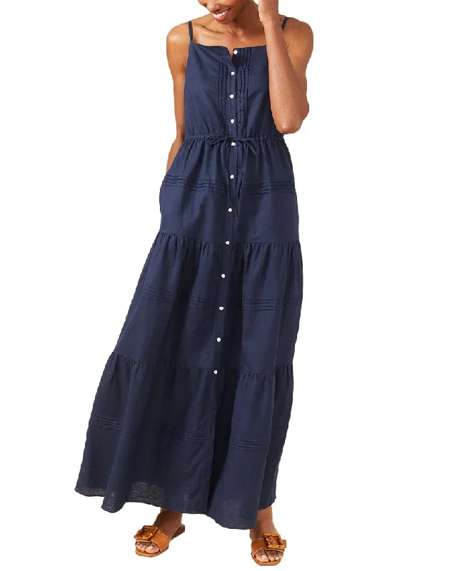 Sleeveless Women Dress in Bright Colors for Summer Parties Sleeveless Women Dress in Bright Colors for Summer Parties J.McLaughlin Ruth Linen-Blend Dress