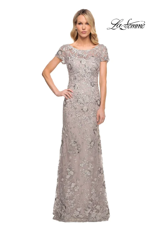 Wrap - Style Women Dress with Adjustable Fit for All Body Types Wrap - Style Women Dress with Adjustable Fit for All Body Types La Femme 30053 Wrap - Style Women Dress with Adjustable Fit for All Body Types Wrap - Style Women Dress with Adjustable Fit for All Body Types La Femme 30053