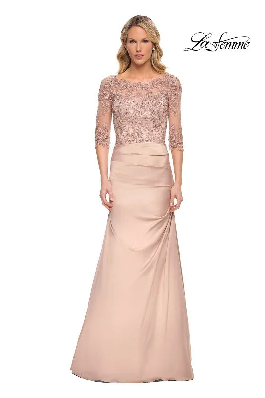 Lace - Embellished Women Dress for an Elegant and Sophisticated Appearance Lace - Embellished Women Dress for an Elegant and Sophisticated Appearance La Femme 30162 Lace - Embellished Women Dress for an Elegant and Sophisticated Appearance Lace - Embellished Women Dress for an Elegant and Sophisticated Appearance La Femme 30162